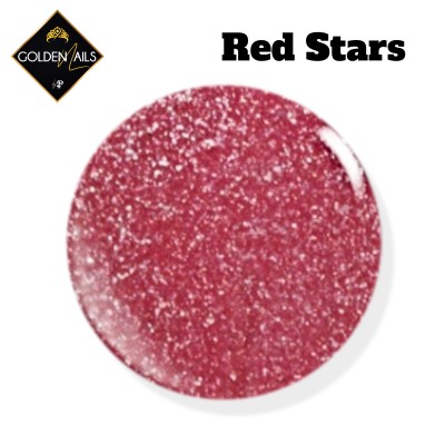 Acrylic color powder - RED STARS  