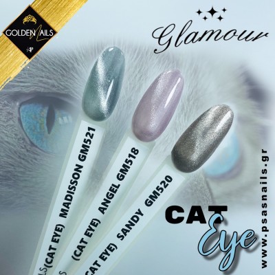 Glamour Gel Polish CAT EYE SANDY - GM520