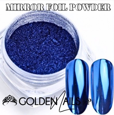 MIRROR FOIL POWDER (BLUE #12)