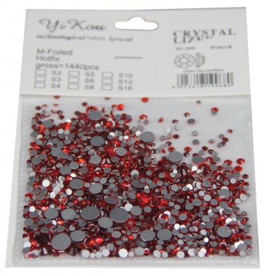 ΣΤΡΑΣΣ ΚΟΚΚΙΝΟ (τύπου Swarovski) MULTY SIZES